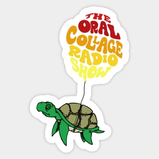 Floating Turtle | Oral Collage Radio Show Sticker